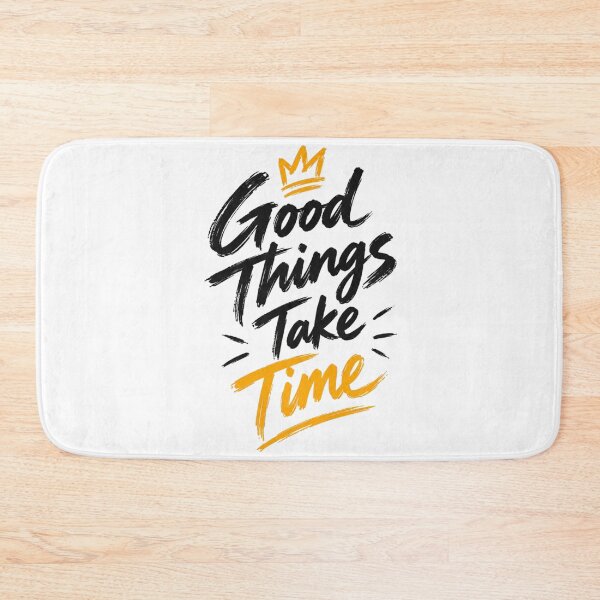 Item preview, Good Things Take Time – Brush Lettering Motivational T-Shirt Design designed and sold by LarkLeaf.