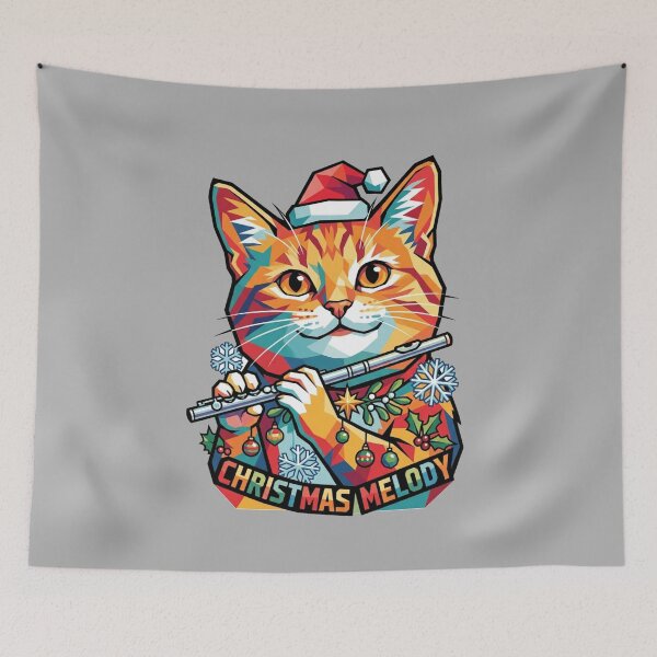 Item preview, Christmas cat flute 1 designed and sold by Warih.