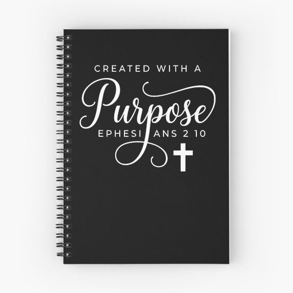 Item preview, Created With A Purpose Ephesians 2 10 Christian Faith designed and sold by Trippy-Toad.