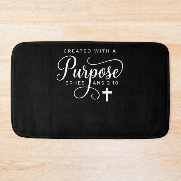 Item preview, Created With A Purpose Ephesians 2 10 Christian Faith designed and sold by Trippy-Toad.