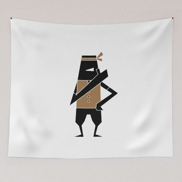 Item preview, Japanese Carpenter Silhouette — Traditional Craftsman Art(Only pictures) designed and sold by R-T-Gracie.