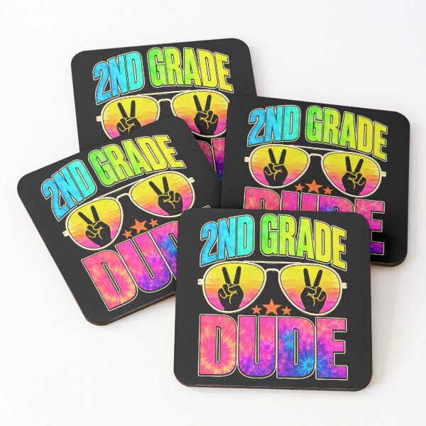 Item preview, 2nd Grade Peace Love Retro Rainbow Sunglasses Art designed and sold by ROUX-ART.