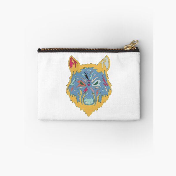 Item preview, Gold & Blue Wolf Head - Geometric Pop Art Wolf Portrait designed and sold by iampaulmorris.