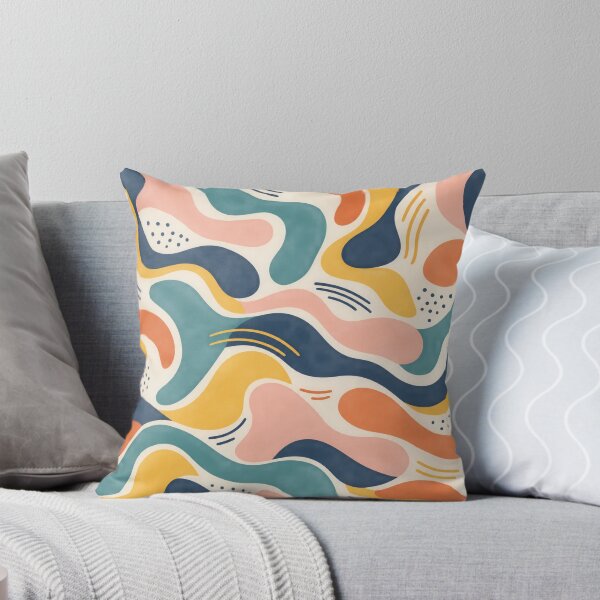 Item preview, Modern Abstract Organic Shapes Pattern – Retro Geometric Mid Century Art designed and sold by CreativeCharmCo.
