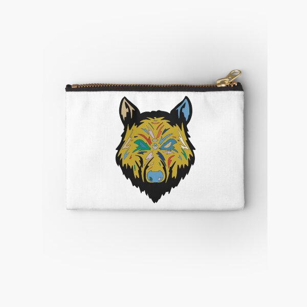 Item preview, Black & Gold Wolf Head - Geometric Pop Art Wolf Portrait designed and sold by iampaulmorris.