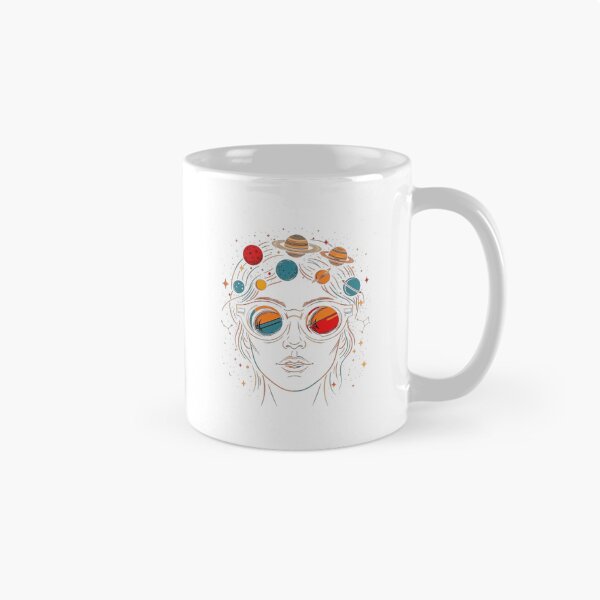 Item preview, Cosmic Woman Space Glasses – Galaxy Portrait Art designed and sold by RON-FASHION.