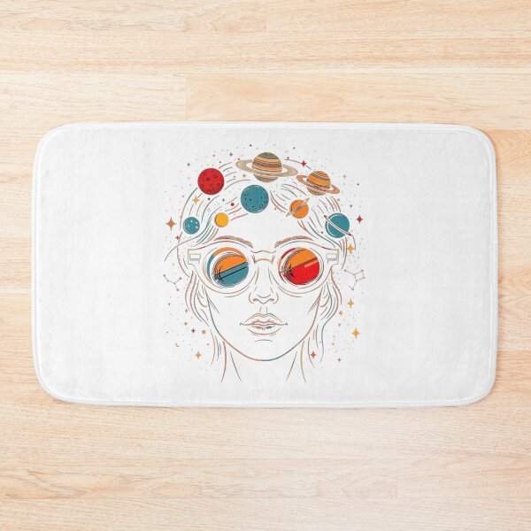 Item preview, Cosmic Woman Space Glasses – Galaxy Portrait Art designed and sold by RON-FASHION.