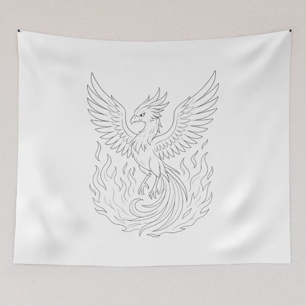 Item preview, Majestic Phoenix Rising from Flames designed and sold by 4U---Store.