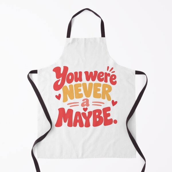 Item preview, You Were Never a Maybe – Bold Romantic Love Quote designed and sold by Lovestickerco.