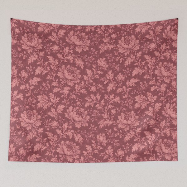 Item preview, red tonal jaquard designed and sold by Sandy Beach Decor.