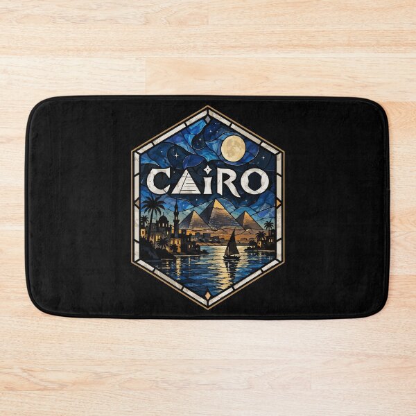 Item preview, Cairo Egypt Piramids Stained Glass designed and sold by TomFrontierArt.