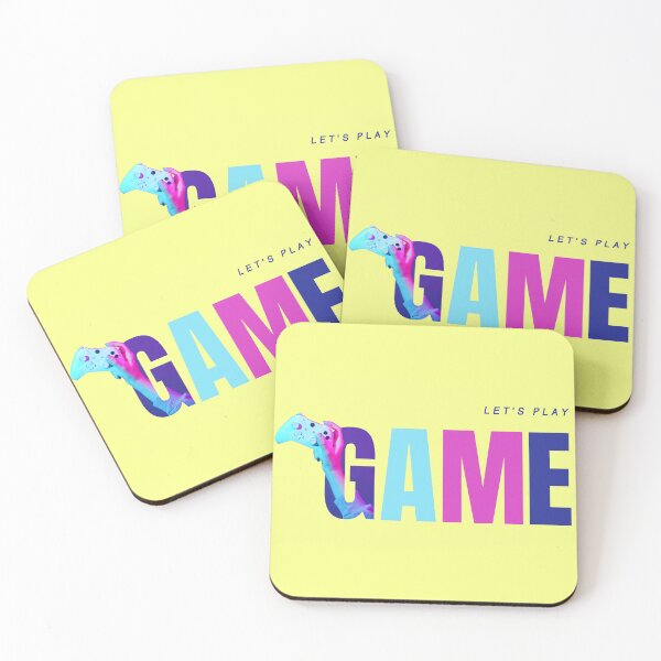 Item preview, Retro Neon Gamer Controller Let's Play Typography Art designed and sold by LoviqueLab.
