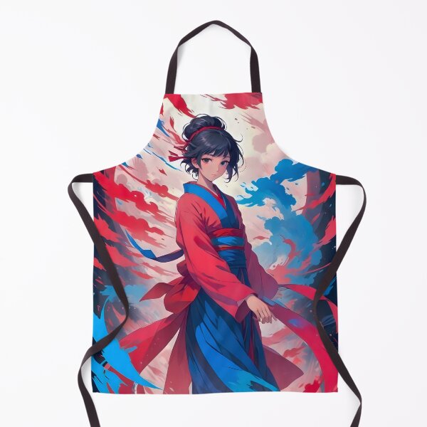 Artikelvorschau, Anime-Mädchen im Rot-Blauen Hanfu entworfen und verkauft von peterhlorenz.