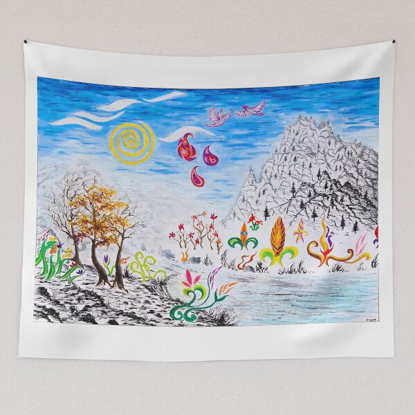 Item preview, Fantasy Mountains Landscape designed and sold by ales-panz.