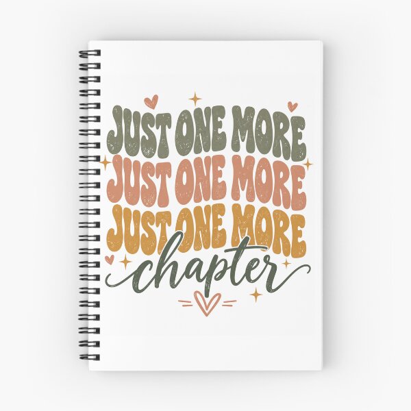 Item preview, Chapter Just One More Chapter Retro Groovy Quote designed and sold by ROUX-ART.