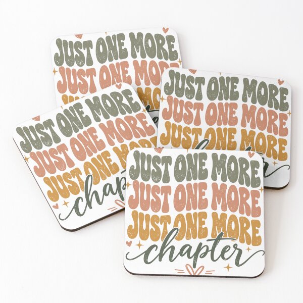 Item preview, Chapter Just One More Chapter Retro Groovy Quote designed and sold by ROUX-ART.