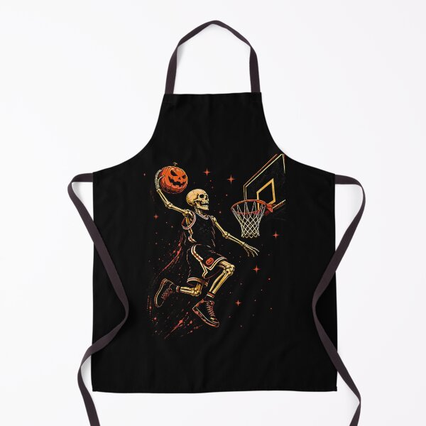 Item preview, Skeleton Basketball Dunk with Flaming Pumpkin – Spooky Halloween Sports designed and sold by Byhergawaa.