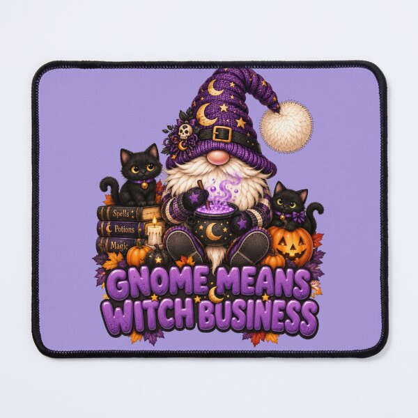 Item preview, Gnome Means Witch Business – Cute Witch Gnome Halloween Design designed and sold by Gapanaart.