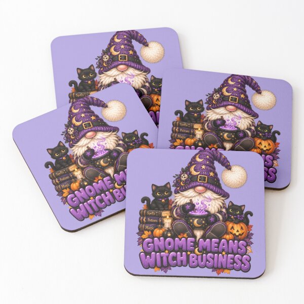 Item preview, Gnome Means Witch Business – Cute Witch Gnome Halloween Design designed and sold by Gapanaart.