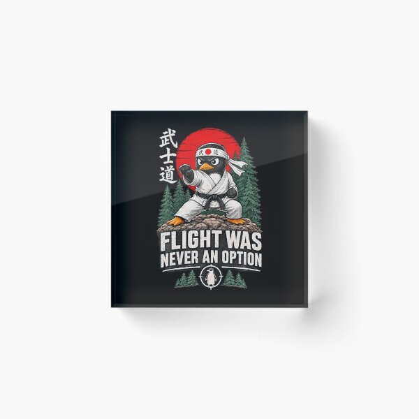 Item preview, Flight Was Never An Option Karate Penguin Bushido Meme designed and sold by Trippy-Toad.