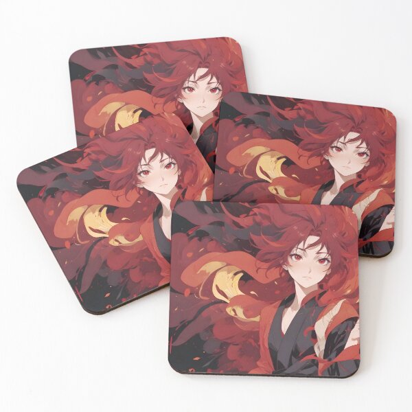 Item preview, Anime heroine in a black kimono designed and sold by peterhlorenz.