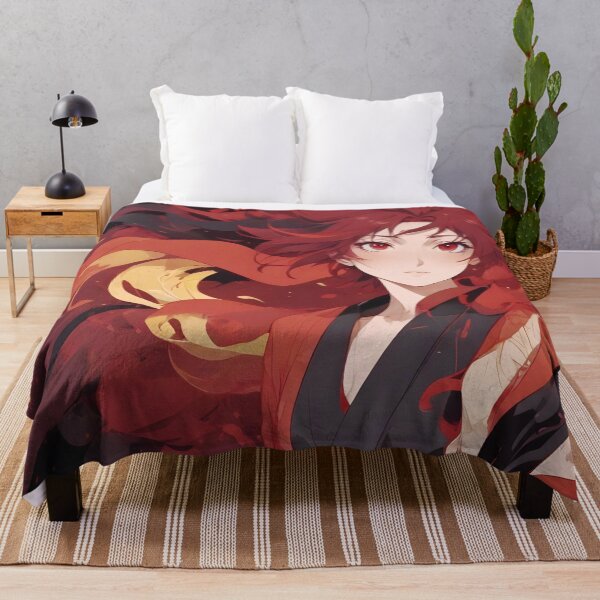 Item preview, Anime heroine in a black kimono designed and sold by peterhlorenz.