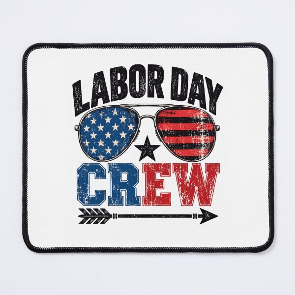 Item preview, Labor Day Patriotic Crew With Stars And Stripes Sunglasses designed and sold by ROUX-ART.