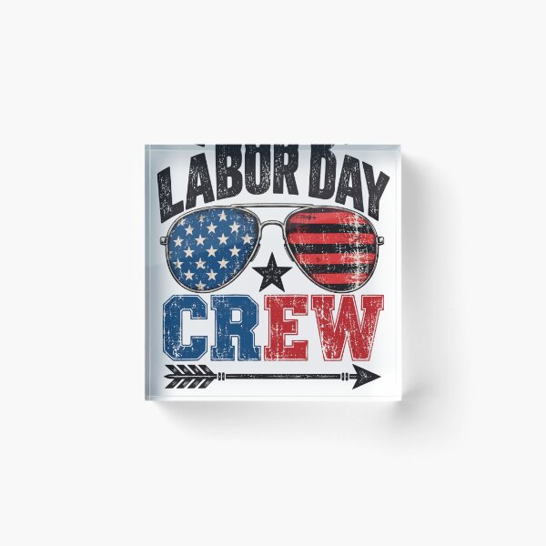 Item preview, Labor Day Patriotic Crew With Stars And Stripes Sunglasses designed and sold by ROUX-ART.