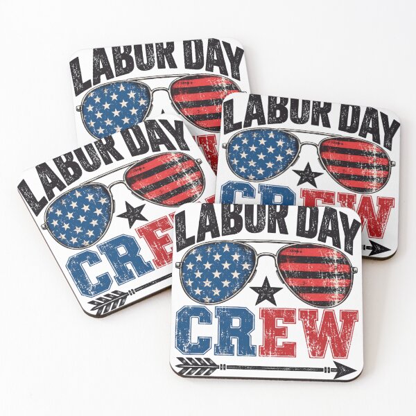 Item preview, Labor Day Patriotic Crew With Stars And Stripes Sunglasses designed and sold by ROUX-ART.