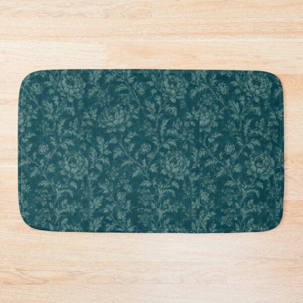 Item preview, Teal tonal jaquard designed and sold by Sandy Beach Decor.