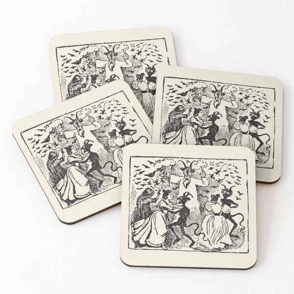 Item preview, Demons Dancing With Women Posada Mexican Print designed and sold by Patterns 1920.