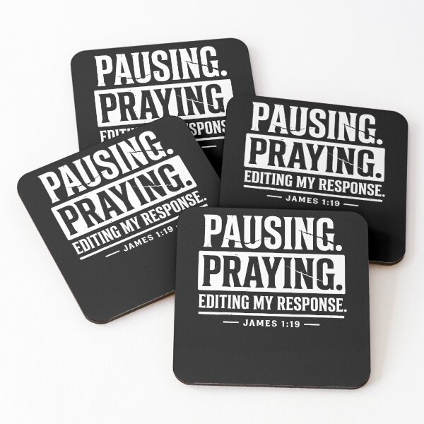Item preview, Pausing Praying Editing My Response Christian Jesus Bible designed and sold by Trippy-Toad.