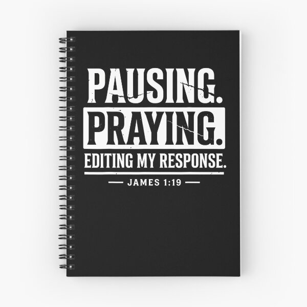 Item preview, Pausing Praying Editing My Response Christian Jesus Bible designed and sold by Trippy-Toad.