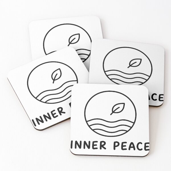 Item preview, Inner Peace Minimalist Leaf Waves designed and sold by ianm1028.