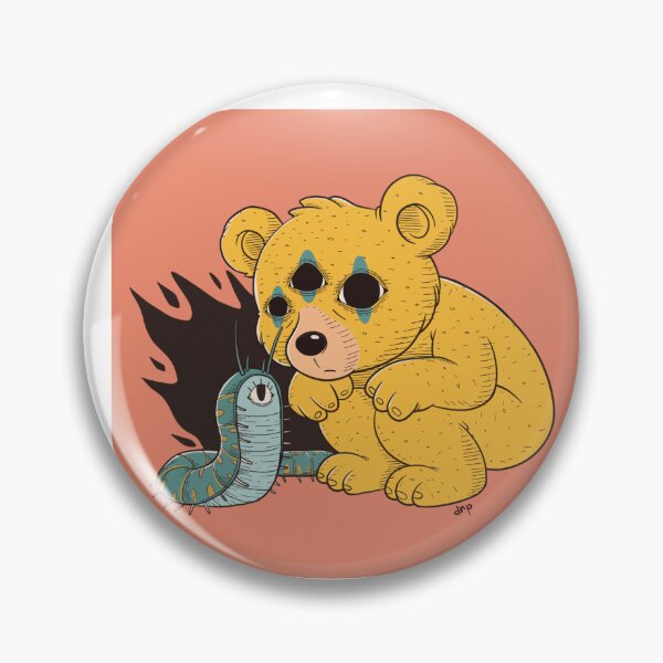 Item preview, Creepy Cute Teddy Bear with Worm designed and sold by DRP-art.