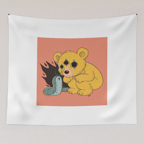 Item preview, Creepy Cute Teddy Bear with Worm designed and sold by DRP-art.