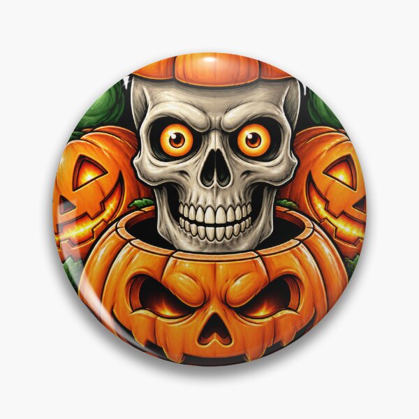 Item preview, It’s Always Halloween – Pumpkin Skull Spooky designed and sold by Erin-Hurt.