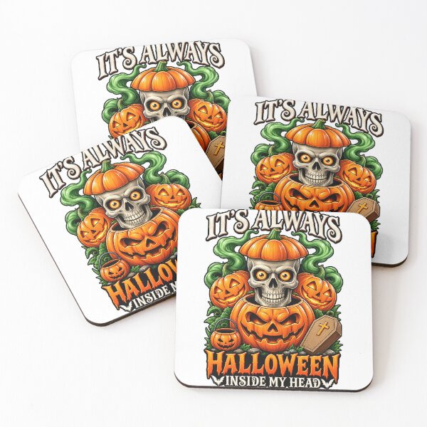 Item preview, It’s Always Halloween – Pumpkin Skull Spooky designed and sold by Erin-Hurt.