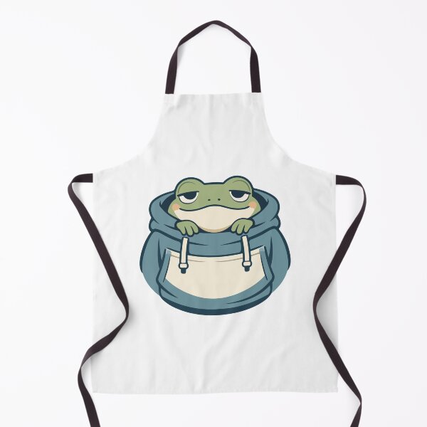 Item preview, Cute Frog Cartoon in Blue Hoodie  designed and sold by stylishdzign.