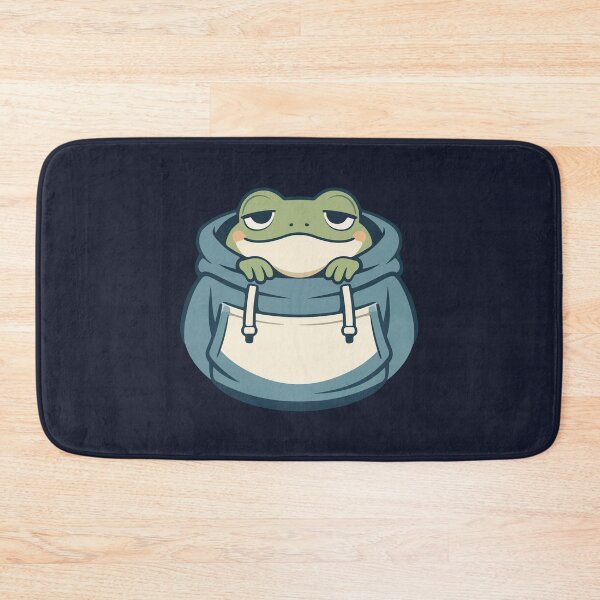 Item preview, Cute Frog Cartoon in Blue Hoodie  designed and sold by stylishdzign.