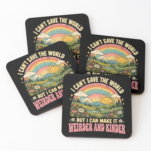 Item preview, kindness Rainbow Nature Quote with Sunset Landscape designed and sold by ROUX-ART.