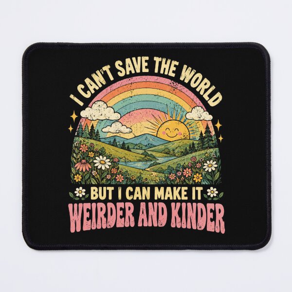 Item preview, kindness Rainbow Nature Quote with Sunset Landscape designed and sold by ROUX-ART.