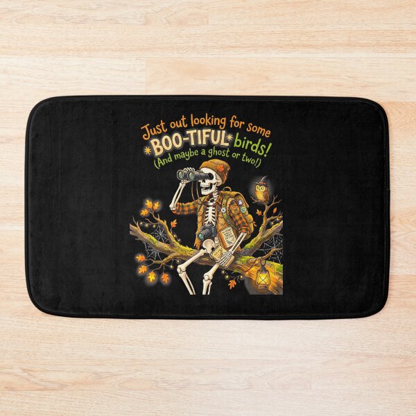 Item preview, Boo-Tiful Birds Funny Skeleton Birdwatching Halloween Bird designed and sold by Trippy-Toad.