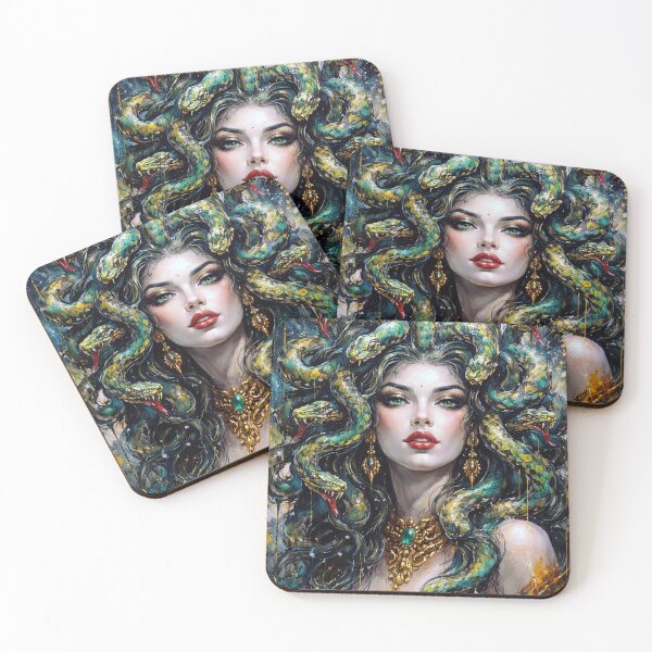 Item preview, Medusa Painting – Greek Mythology Art designed and sold by GalleryKauffeld.