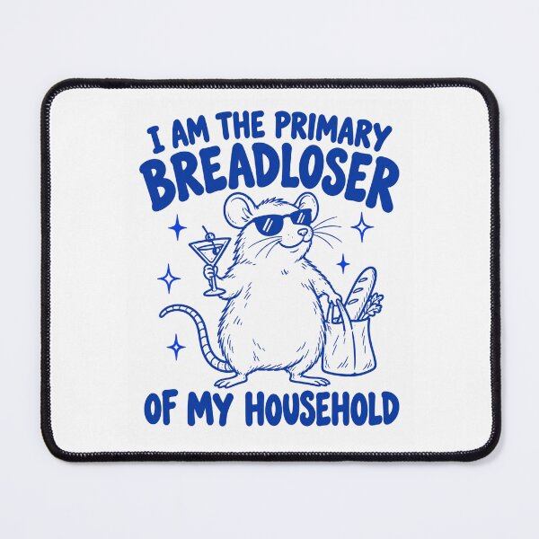 Item preview, breadloser rat with sunglasses and cocktail humor designed and sold by ROUX-ART.