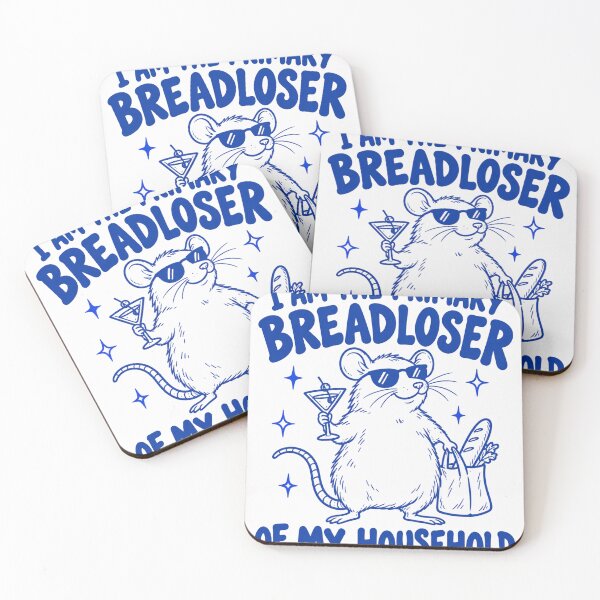 Item preview, breadloser rat with sunglasses and cocktail humor designed and sold by ROUX-ART.