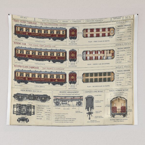 Item preview, Carriages of the Whackyshire and District line  designed and sold by designbywhacky.