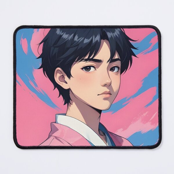 Item preview, Anime boy in a pink kimono designed and sold by peterhlorenz.