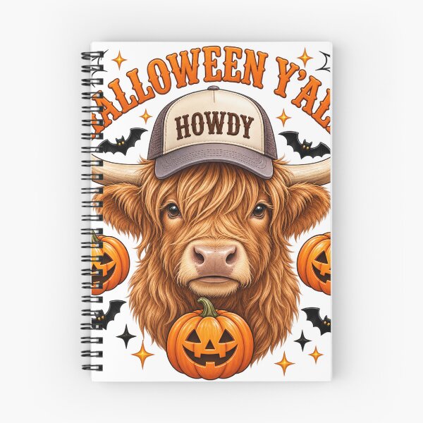 Item preview, Howdy Halloween Highland Cow Pumpkin designed and sold by Erin-Hurt.