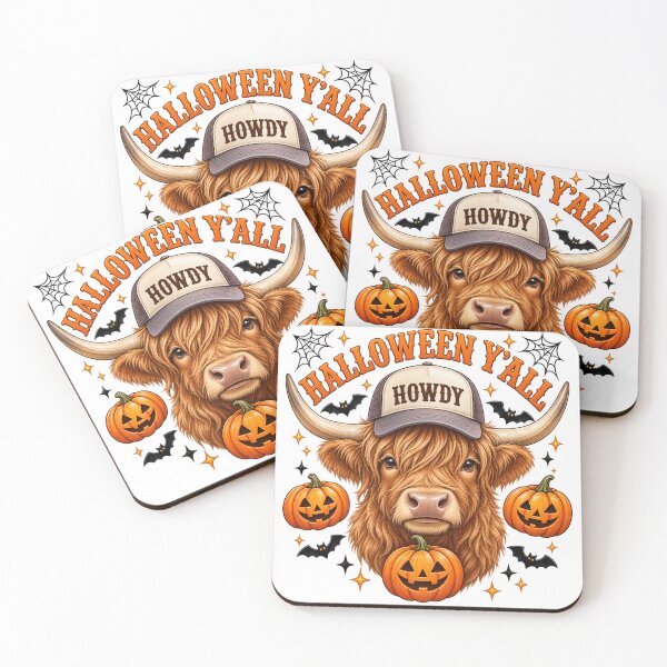 Item preview, Howdy Halloween Highland Cow Pumpkin designed and sold by Erin-Hurt.